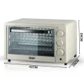 Духовка электрическая RAF5306 · Портативная духовая печь для дома, 22 л · Белая