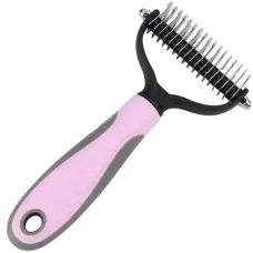 Двусторонняя расческа для вычесывания шерсти кошек и собак • Универсальная двусторонняя расческа для шерсти и подшёрстка домашних животных