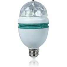 Диско лампа Ball RHD-15 LY 399 • Светодиодная вращающаяся диско-лампа Ball RHD-15 LY 399 E27 RGB для вечеринок и праздников