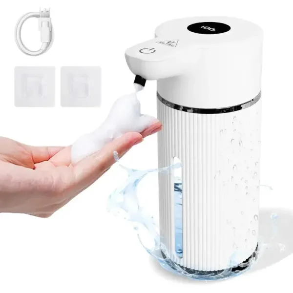 Диспенсер сенсорный с дисплеем для мыла M15 • Автоматический бесконтактный дозатор мыла 420 мл