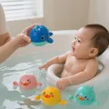 Дитяча іграшка для купання, що плаває на поверхні води • Плаваюча іграшка для ванни від 6 місяців, яскраві кольори, зручно тримати в руках
