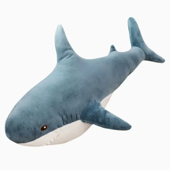 Детская мягкая игрушка Акула 60см ∙ Плюшевая Акула-обнимашка
