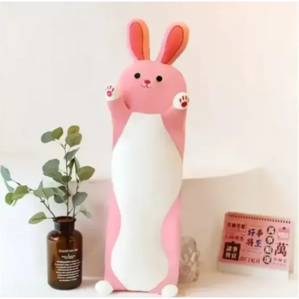 Детская мягкая игрушка-подушка Заяц 110см ∙ Плюшевая игрушка-обнимашка Заяц