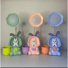 Детская настольная аккумуляторная LED лампа 3in1 Rabbit BLUE GREEN • Ночник с гибким USB-подсветкой для учебы и сна Детская настольная аккумуляторная LED лампа 3in1 Rabbit BLUE GREEN • Ночник с гибким USB-подсветкой для учебы и сна