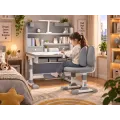 Детская парта со стулом Dash ST-C08 80×50×72 см серая • Детский стол Dash ST-C08 со стульчиком для учебы, письма, чтения, рисования и занятий дома