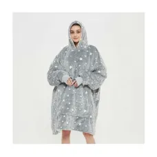 Детское худи светящееся в темноте Stars Dream ∙ Люминесцентный плед – толстовка с капюшоном