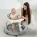 Детские ходунки 2в1 KAR74 с 8 уровнями регулировки высоты • Складной игровой центр с музыкальной панелью и эргономичным сиденьем для малышей