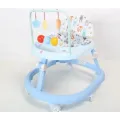 Детские ходунки голубые музыкальные X-624 • Ходунки для малышей с регулировкой высоты, игровыми игрушками и колесами
