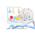 Детские ходунки голубые музыкальные X-624 • Ходунки для малышей с регулировкой высоты, игровыми игрушками и колесами