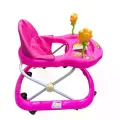 Детские ходунки розовые с пчелкой X-621 • Ходунки для малышей с игровой панелью, звуковыми эффектами и регулировкой высоты