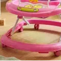 Детские ходунки розовые с пчелкой X-621 • Ходунки для малышей с игровой панелью, звуковыми эффектами и регулировкой высоты