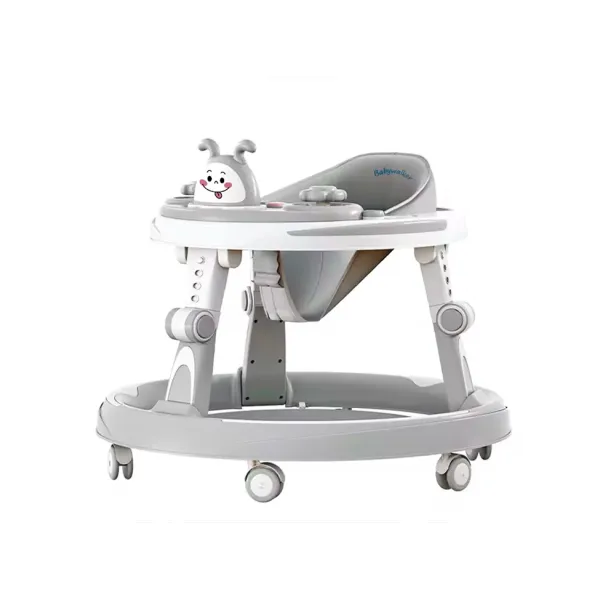 Детские ходунки серые X-622 со световыми эффектами • Музыкальные ходунки для малышей для первых шагов, игр и домашнего использования • Ходунки детские для ребенка