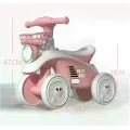 Детский 4-колесный беговел X-625 розовый со световыми и звуковыми эффектами • Беговел-каталка для малышей с устойчивой конструкцией, широкими колесами и защитой от опрокидывания