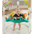 Детский джампер-игровой центр 88616-2 зеленый X-650 • Напольный прыгунок для малышей со световыми и звуковыми эффектами, игровой зоной и съемным сиденьем