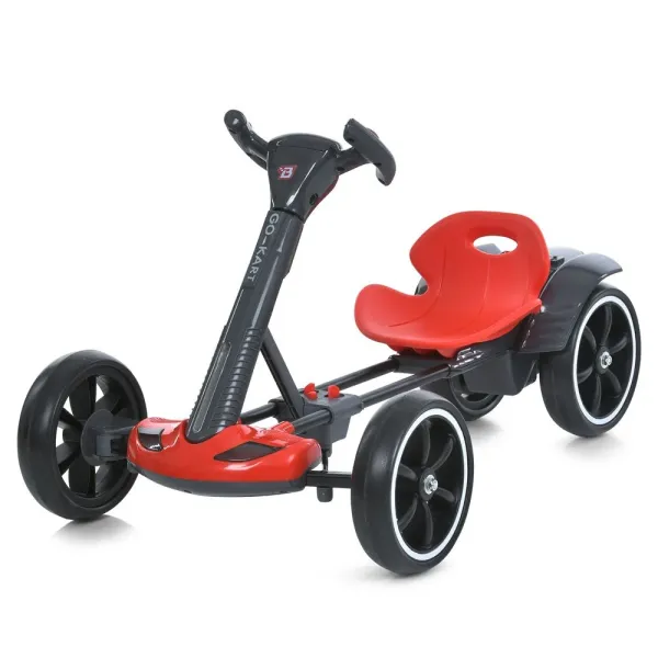 Детский электромобиль GO KART F1 с пультом и Bluetooth 390 Вт красный • Детский электрокарт GO KART F1 на аккумуляторе с пультом управления