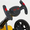 Дитячий електромобіль GO KART F1 жовтий з пультом і Bluetooth 390 Вт • Дитячий електрокарт GO KART F1 на акумуляторі з EVA-колесами, музикою та пультом керування жовтий