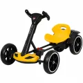 Дитячий електромобіль GO KART F1 жовтий з пультом і Bluetooth 390 Вт • Дитячий електрокарт GO KART F1 на акумуляторі з EVA-колесами, музикою та пультом керування жовтий