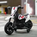 Дитячий електромотоцикл Cool Mountain 26X-130 білий з LED і музикою • Дитячий електричний мотоцикл Cool Mountain 26X-130 з пультом, USB та акумулятором білий