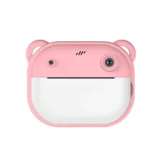 Детский фотоаппарат с мгновенной печатью Model 1 PINK • Детская камера моментальной печати для фото и видео, творческих игр, подарка девочке и печати снимков без чернил