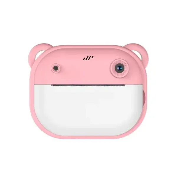Детский фотоаппарат с мгновенной печатью Model 1 PINK • Детская камера моментальной печати для фото и видео, творческих игр, подарка девочке и печати снимков без чернил