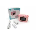 Детский фотоаппарат с мгновенной печатью Model 1 PINK • Детская камера моментальной печати для фото и видео, творческих игр, подарка девочке и печати снимков без чернил
