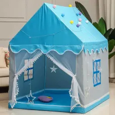 Детская игровая палатка-домик с металлическим каркасом • Просторный замок для игр дома и на улице