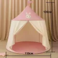 Дитячий ігровий намет-будиночок «Затишний будиночок» 140×110 см • Складаний текстильний будинок для дітей 140×110 см з вікнами, шторками та сумкою для зберігання