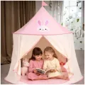 Дитячий ігровий намет-будиночок «Затишний будиночок» 140×110 см • Складаний текстильний будинок для дітей 140×110 см з вікнами, шторками та сумкою для зберігання
