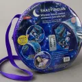Детский игровой шатёр Shaoyundian 220x80 см для кровати с LED-подсветкой и пультом • Навес-палатка из полиэстера с космическим принтом для детской комнаты