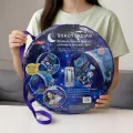 Детский игровой шатёр Shaoyundian 220x80 см для кровати с LED-подсветкой и пультом • Навес-палатка из полиэстера с космическим принтом для детской комнаты