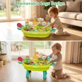 Детский игровой столик 26X-160 с раковиной и водой • Игрушечная кухонная мойка 26X-160 с электрическим краном, циркуляцией воды и аксессуарами