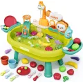 Детский игровой столик 26X-160 с раковиной и водой • Игрушечная кухонная мойка 26X-160 с электрическим краном, циркуляцией воды и аксессуарами