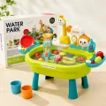 Детский игровой столик 26X-160 с раковиной и водой • Игрушечная кухонная мойка 26X-160 с электрическим краном, циркуляцией воды и аксессуарами