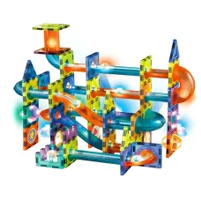 Детский магнитный конструктор G025 «Волшебный свет» • Магнитный конструктор 110 деталей со светом