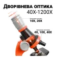 Детский микроскоп с подсветкой и набором биологических образцов ∙ Игрушечный микроскоп с 3 уровнями увеличения