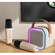Детский набор Караоке Два беспроводных микрофона + Колонка · RGB подсветка · Bluetooth Детский набор Караоке Два беспроводных микрофона + Колонка · RGB подсветка · Bluetooth