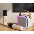 Детский набор Караоке Два беспроводных микрофона + Колонка · RGB подсветка · Bluetooth