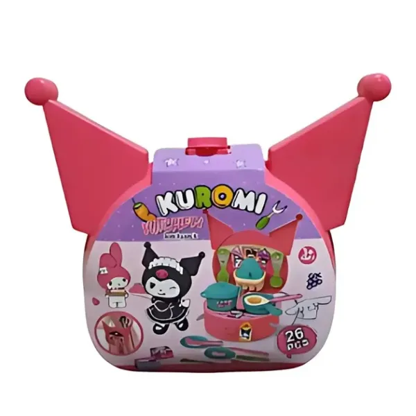 Детский набор Kuromi NKR144 розовый • Подарочный игровой набор Куроми NKR144 из 26 предметов для детского досуга и тематических игр