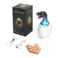 Дитячий нічник Sunroz 3D Dinozaur Lamp • Світлодіодний світильник Sunroz 3D Dinozaur Lamp Динозаврик у яйці з пультом ДК, 16 кольорами RGB, сенсорним керуванням та акумулятором