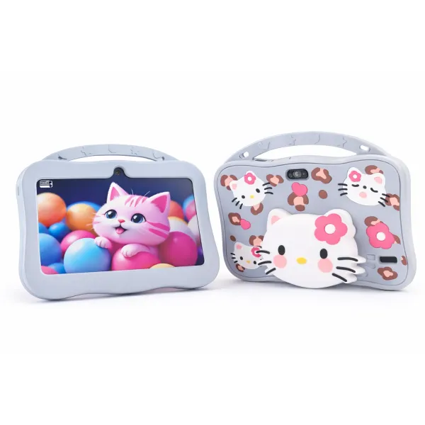 Детский планшет G123 Hello Kitty с Wi-Fi на Android 7 дюймов • Детский Android планшет для игр, обучения, мультфильмов и подарка девочке
