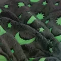 Детский плед Magic Blanket 150×120 см фиолетовый • Светящийся плед Magic Blanket 150×120 см со звездами и луной для сна и отдыха