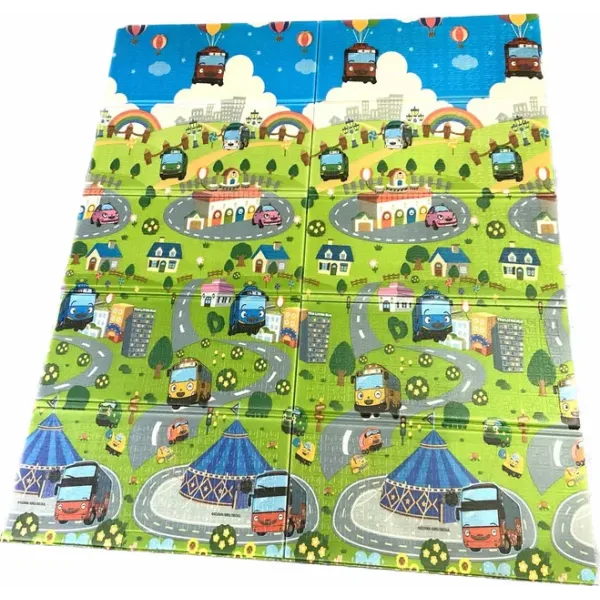 Детский развивающий игровой коврик раскладной 200*180 см / Термоковрик для детей Folding baby mat