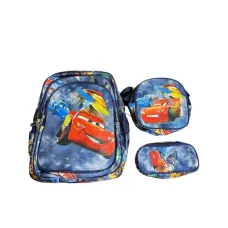 Детский рюкзак для мальчиков Тачки / Человек-паук · Школьный ученический рюкзак 3 в 1 Спайдермен