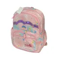 Детский школьный рюкзак портфель Радуга NA-4 для девочек • Стильный розовый портфель Rainbow