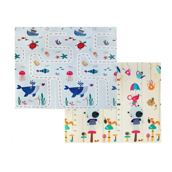 Детский складной развивающий термо коврик двусторонний 