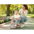 Дитячий триколісний велосипед Baby Carriage 588 рожевий з батьківською ручкою • Велосипед-коляска Baby Carriage 588 для малюків з кошиком і козирком