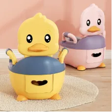 Детский туалет Baby Legend Duck Cкладной переносной горшок с мягкой сидушкой Утенок