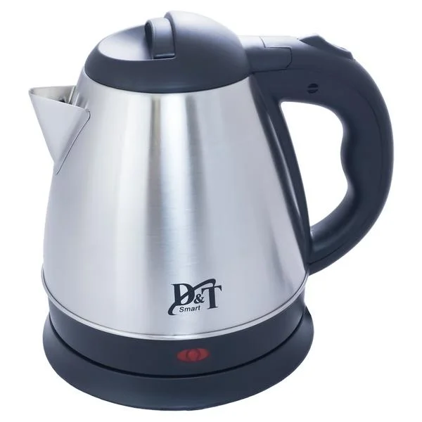 Электрочайник D&t Dt-8122 1.2 Л Электрический Чайник Металлический Серебряный