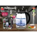 Электрочайник Hoffmans HM-2513 • Стеклянный чайник 2 л для дома и офиса 1800W