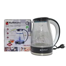 Электрочайник Hoffmans стекло 2,0L HM-2537 • Стеклянный электрочайник дисковый 2000W